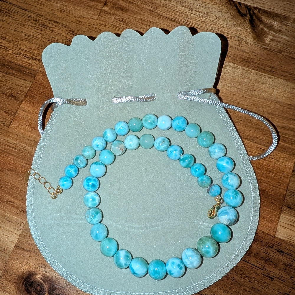 Larimar Beaded Necklace
